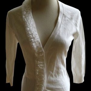 New York COmpany Luxurious Cardigan In Cream XS NW
